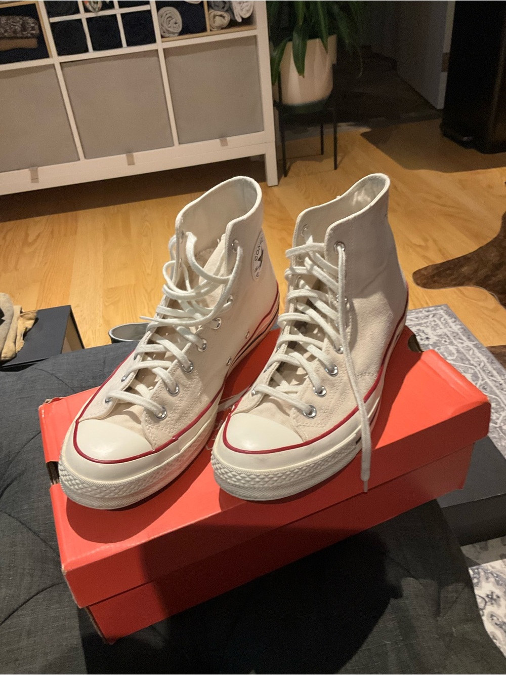 Chuck 70 Canvas in Parchment Brown/Garnet/Egret